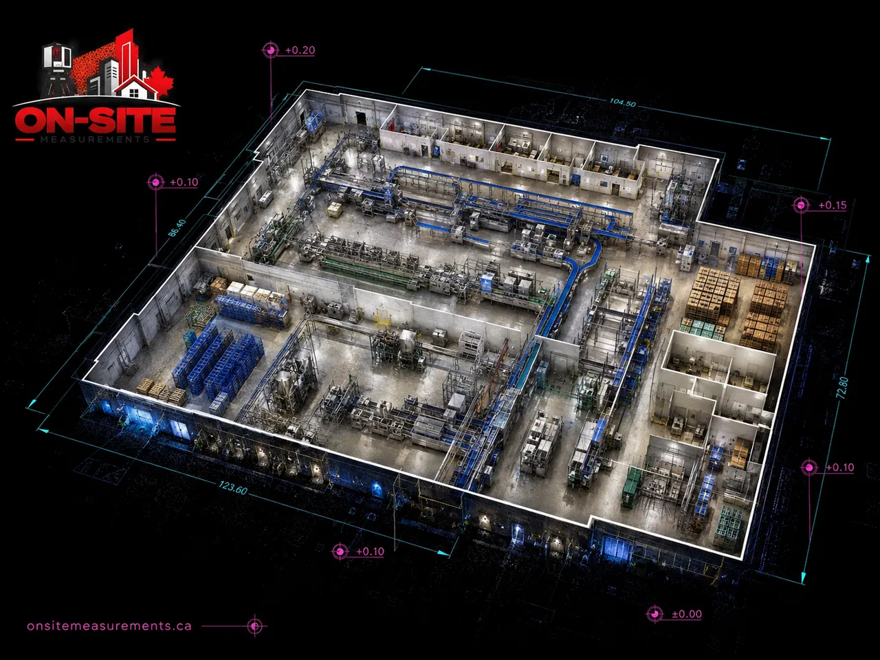 Food Processing Plant Scan for an MEP Retrofit in Calgary