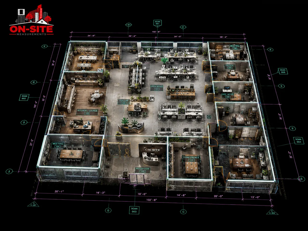 Scan-to-BIM for an Empty Commercial Office Fit-Out in Toronto